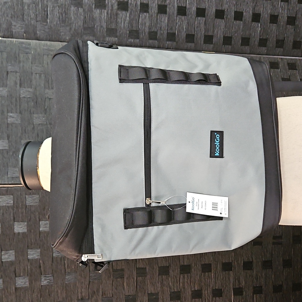 NWT Koolgo Black & Gray 20 Can Backpack Cooler